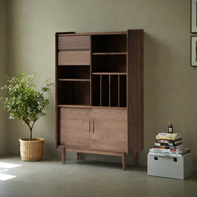 Bibliothèque spacieuse et pratique de style chinois