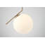 Luminaire suspendu en fer 1 lumière avec abat-jour en verre blanc lait 1 lumière