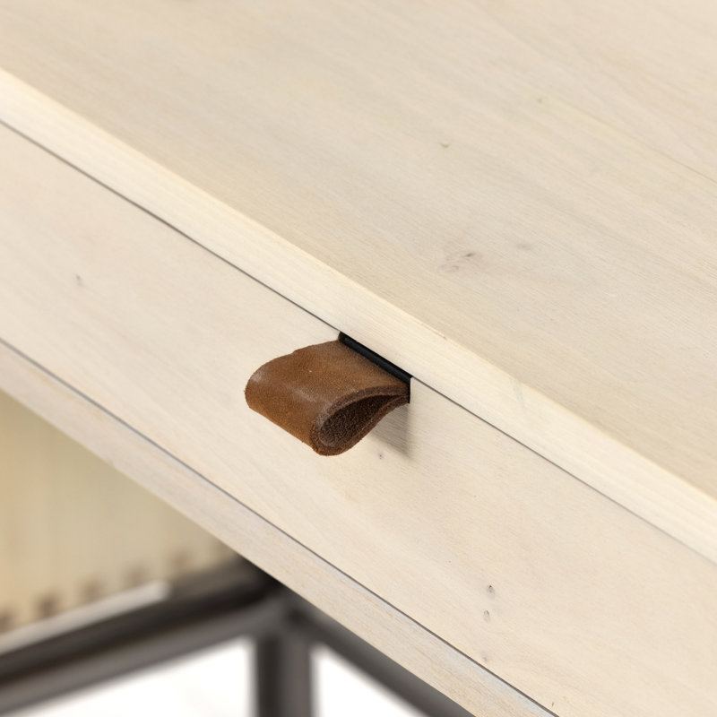 Trey Modular Bookcase Wall Desk, Dove Poplar