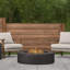 La Valle Concrete Propane Fire pit Table-1074353236