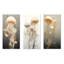 Minimalisme Jellyfish Wonders - ensemble de 3 décorations murales en métal méduse-1615086087