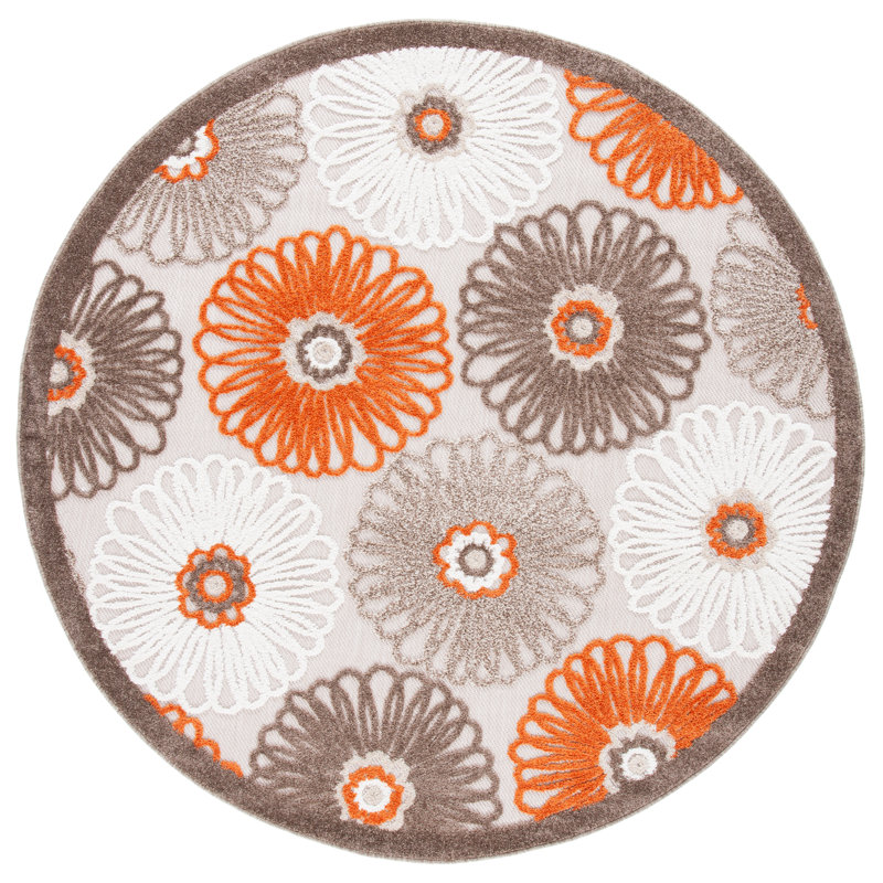 Tapis floral Giffords Performance, Rond 6 pi 7 po