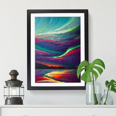 Northern Lights Painting Vol.5 - Picture Frame Print