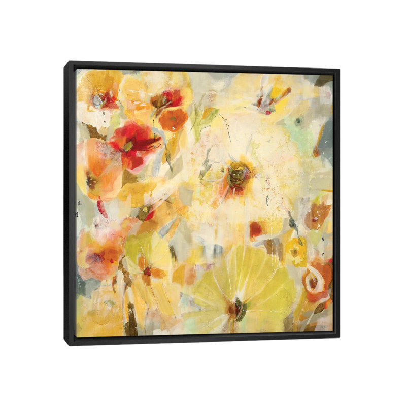 « reveal », impression sur toile, H 18 po x l 18 po x P 1,5 po, Toile avec cadre noir, Pas de tapis