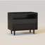 Table de chevet 2 tiroirs Mid-Century avec prises-1835726614