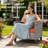 Allcot 5 - Person Wicker/Rattan Patio Furniture Set, Outdoor Sofa Set with Couch, Chairs, Ottomans, Throw Pillows and Comfy Cushions-112553074-132430816