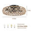 Ventilateur de plafond en corde de jute avec 4 ampoules, intensité variable, 7 DC, moteur à courant continu réversible
