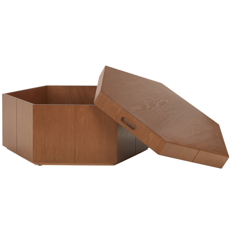 Flodie Single Coffee Table, Walnut
