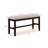 6pc Counter Height Dining Set Black Gray Finish Rectangular Table Under Table Storage Upholstery Chairs