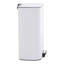 SLIMLINE PEDAL BIN 30L MATT WHITE