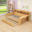 Wooden Daybed with Storage Shelves,  Trundle Bed and Study Desk-1630810311-1630810309