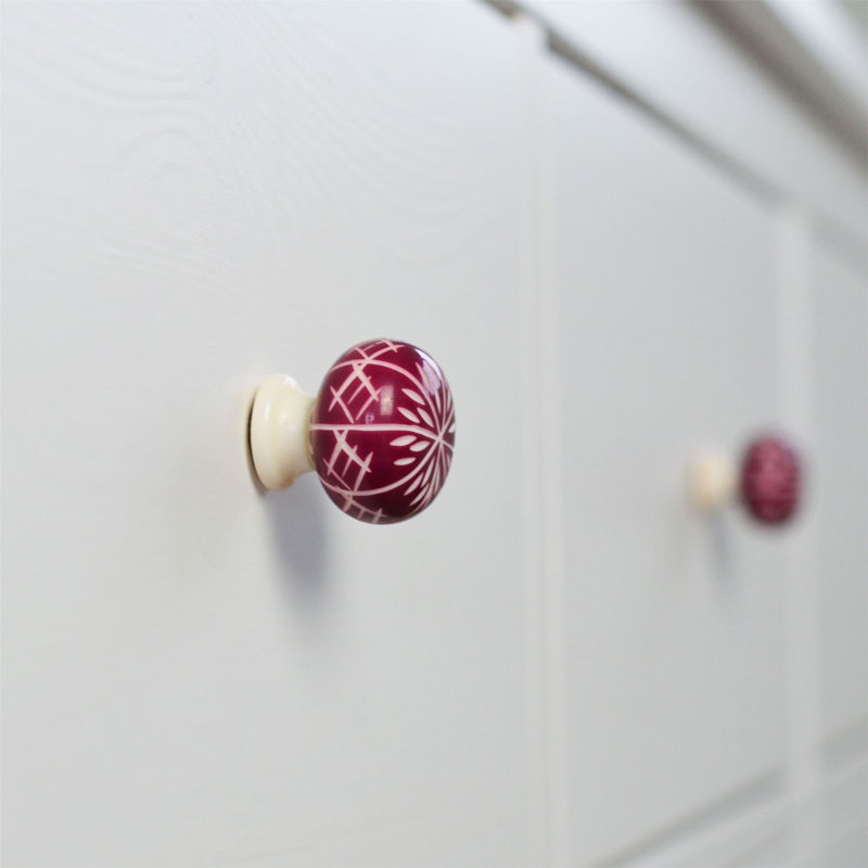 Nicola Spring - Resin Cabinet Knobs, Purple