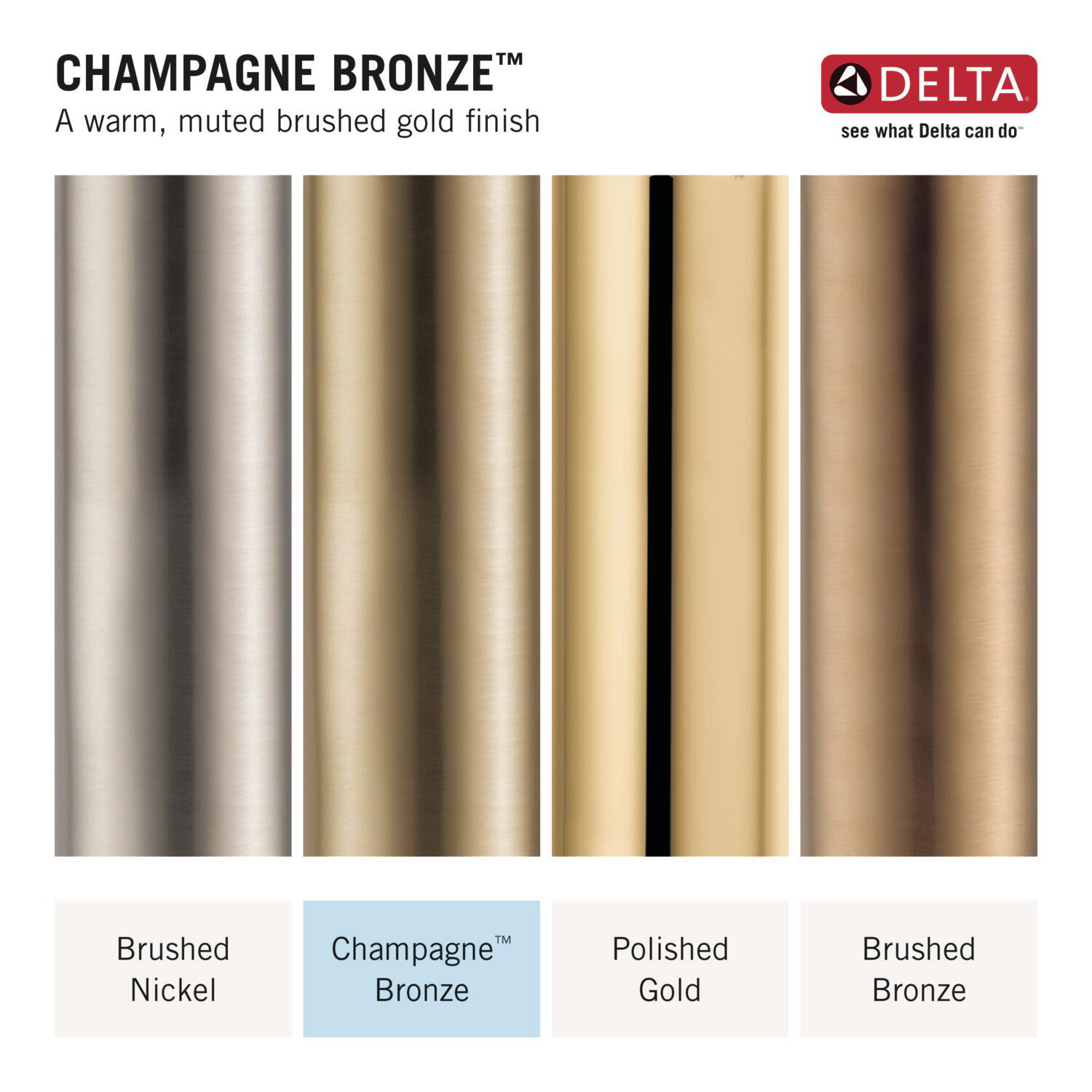 Trinsic 3-Setting Shower Diverter Trim Kit, Brilliance Champagne Bronze