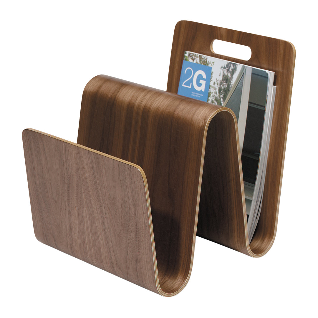 Wood Free Standing Magazine Rack Offi 