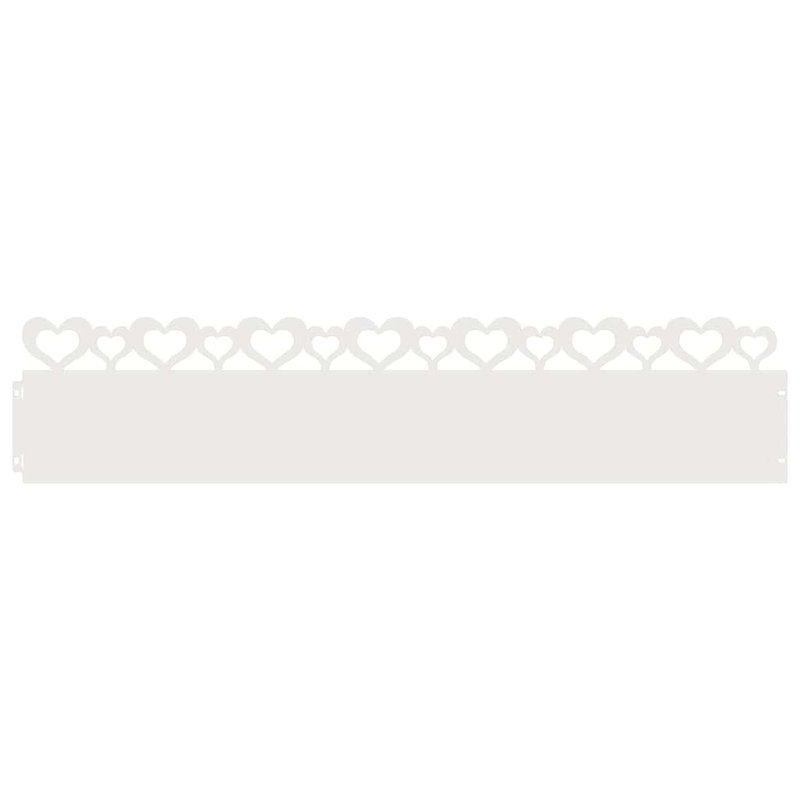 22cm H x 103cm W Steel Hardware, White