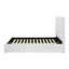 Lit plateforme tapissier de 53 po blanc-296304616