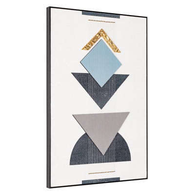 " Semblance Modern Geometric Shadow Box "