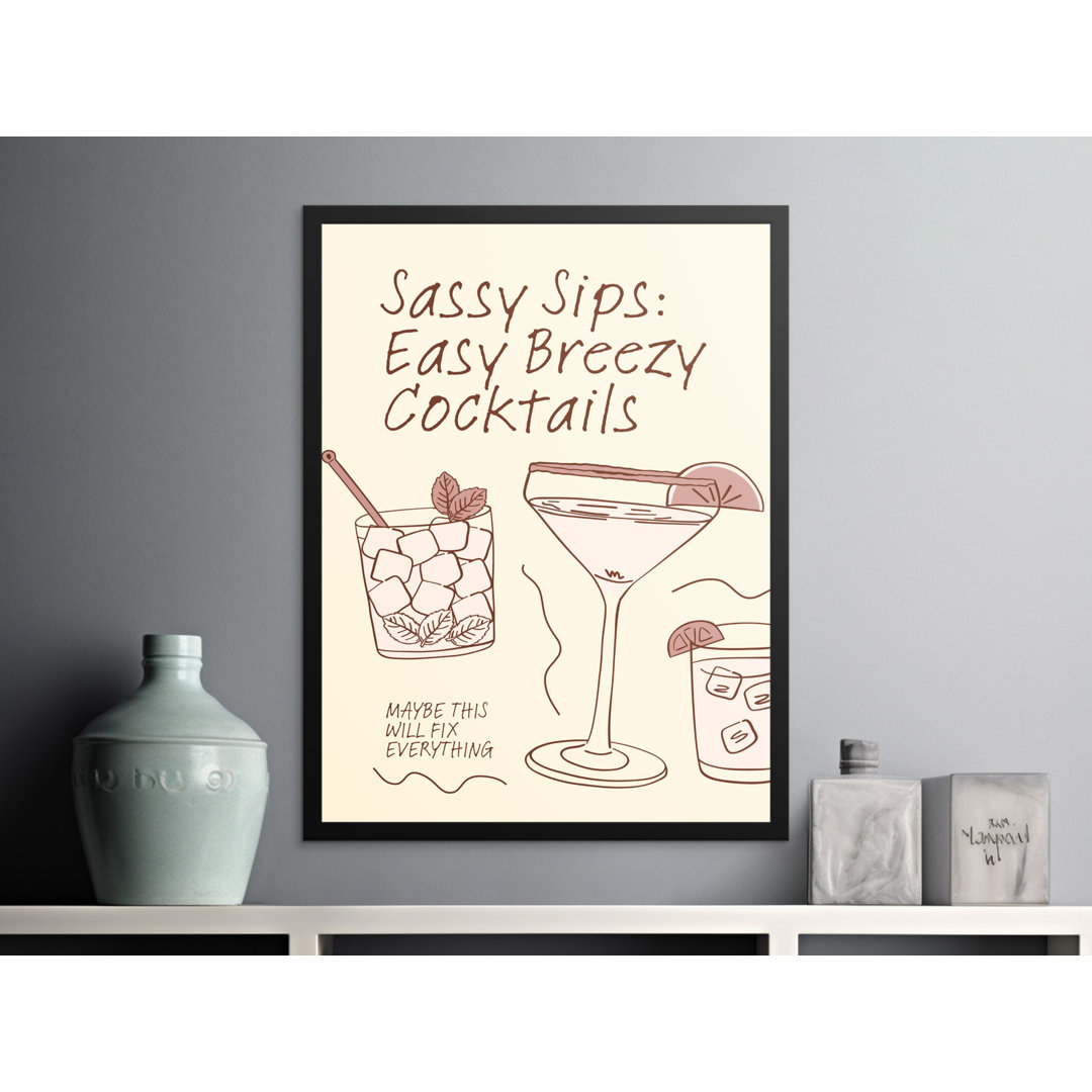 Cocktail Art Matte Poster