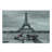 Ambesonne Eiffel Tower Tempered Glass Cutting Board Paris Scene Moped Grey Pink