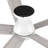 52 Inches White Flush-Mount DC Motor Ceiling Fan with Light, Remote Control-1554805180-1554805183