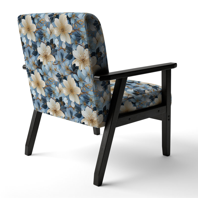 Fauteuil d'appoint rembourré Blue Vintage