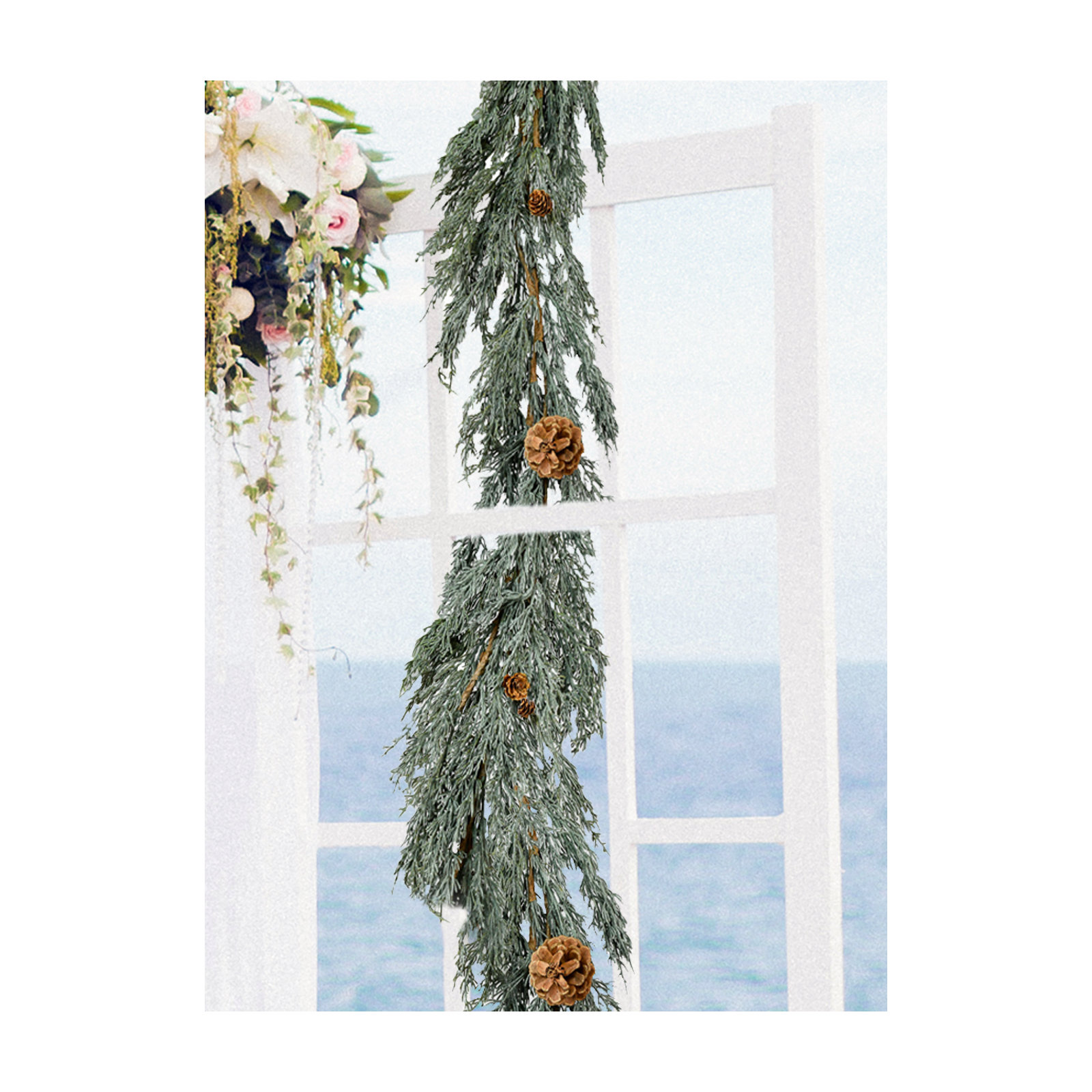 74'' in. Faux Pinecone Garland