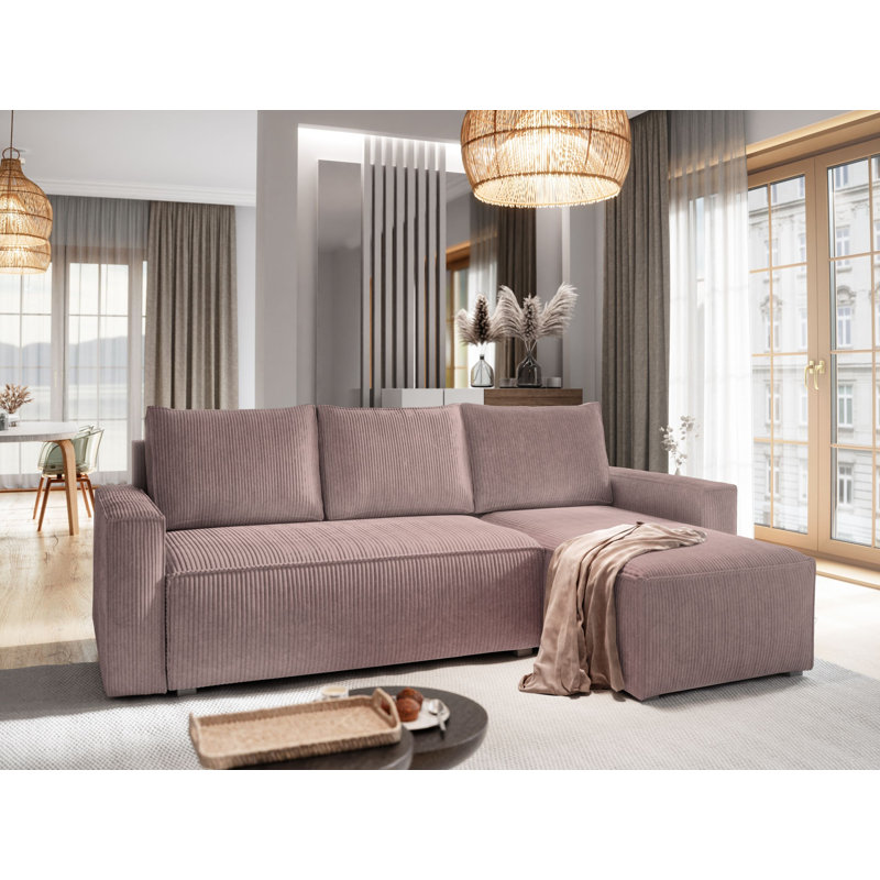 Shanett 3 Seater Sofa Bed, Purple