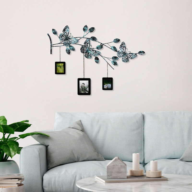 Handmade Decorative Metal Wall Accessory, 36.6 x 25.6 x 1.6 Inches | 100% Metal Construction, Unique Hand-Painted Design | Perfect for Home Décor, Living Room & Office | Eye-Catching Art Piece with Wall Mount