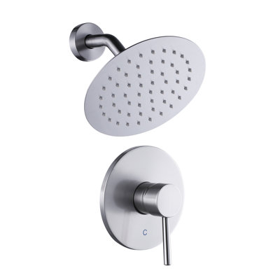 8 in. 1-Spray Patterns Wall Mount Rain Fixed Shower Head