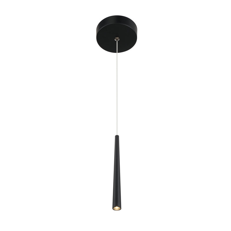 Karhys 1 - Light LED Cylinder Pendant, Black