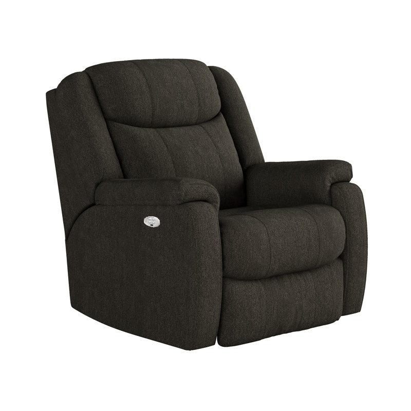Hercules Dual Power Wall Recliner, Dark Brown Chenille