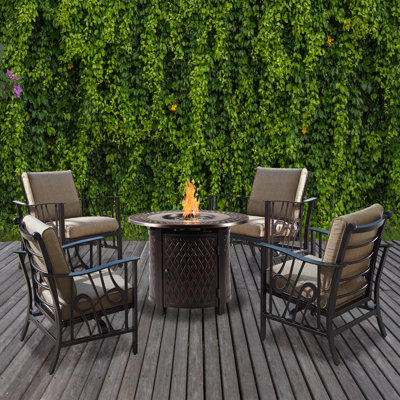 Hendry 4 - Person Patio Conversation Set with Cushions