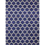 Tapis géométrique bleu foncé / ivoire Ruri-1514431962