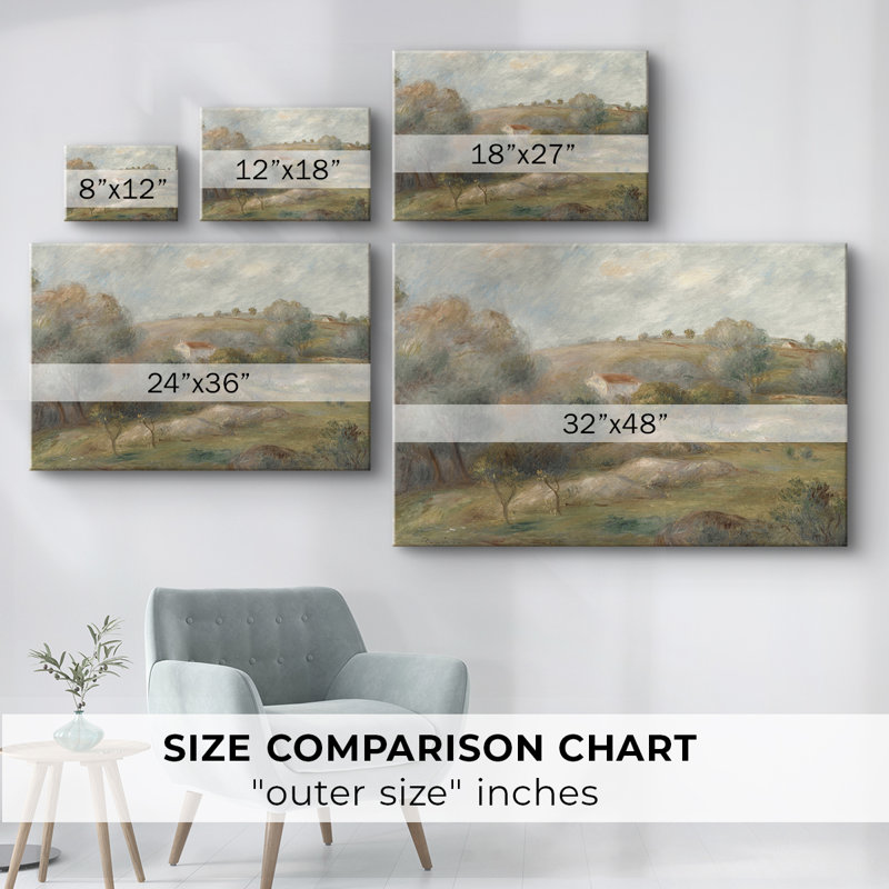 Paysages rétro-CDXLVII -Galerie enveloppée Cavas, 12 x 18