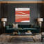 Minimalisme 89, art mural sur toile brune-666986439