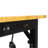 Metal Adjustable Worktable With Socket And Wooden Top