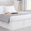 Jupe de lit plissée Vilano de Southshore Fine Linens, en microfibre doublement brossée, retombée de 38 cm (15 pouces), lavable à la machine, format Queen, brun chocolat-912812026-912812001
