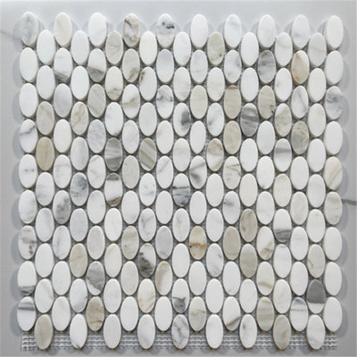 Calacatta 12" x 12" Marble Mosaic Tile