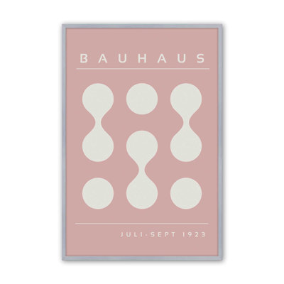 Pink Bauhaus Flow II Rolled Print