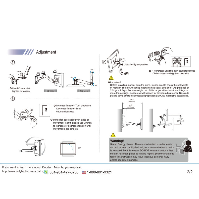 Cotytech Multi-Screen Wall Mount