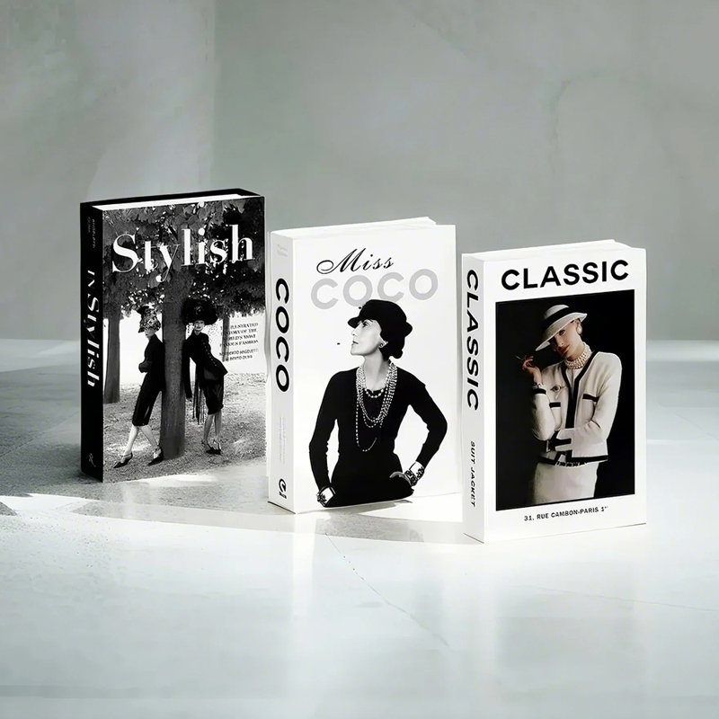 Set Of 3 Foldable Decorative Fake Books