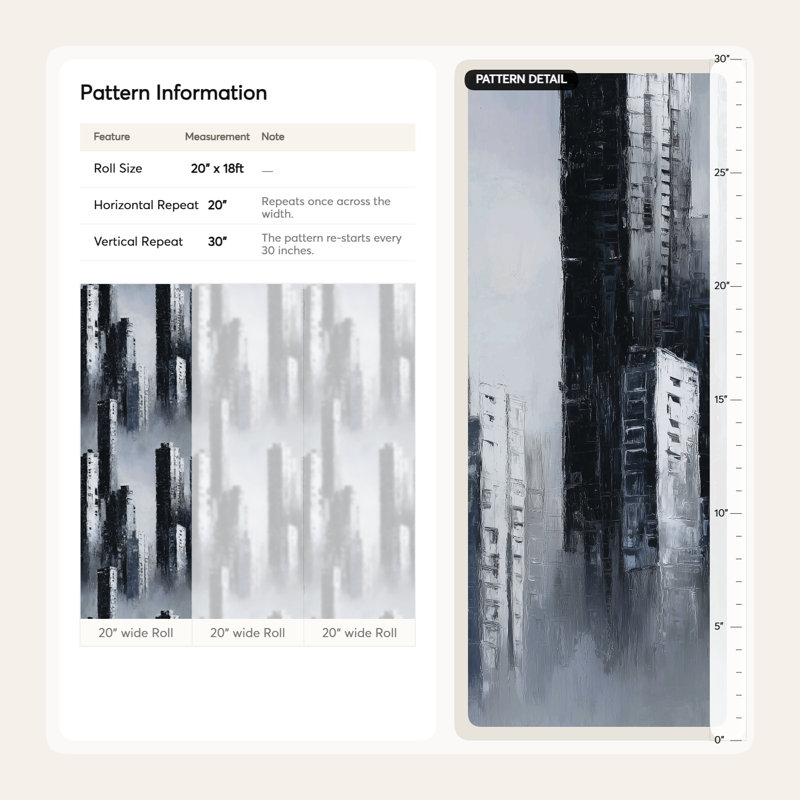 Papier peint urbain gratte-ciel urbain