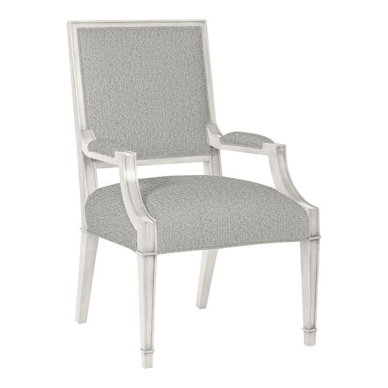 Leighton By Michael Weiss Upholstered Arm Chair, Tarbee Dove, Casa Blanca