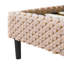 Lit pour grand lit Camel Tones avec structure douce, de soutien et stable pour la peau de la chambre à coucher