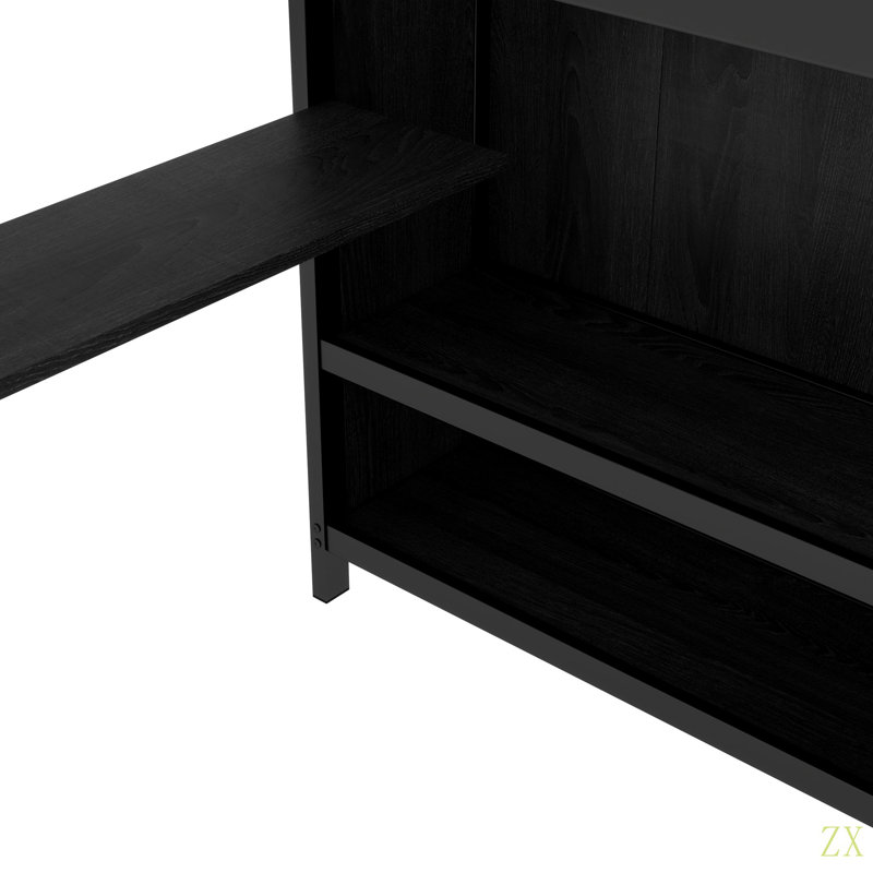 Lit superposé double au-dessus d'un lit simple en métal avec bureau pliant, garde-robe à DEL, peu encombrant / réduit le bruit