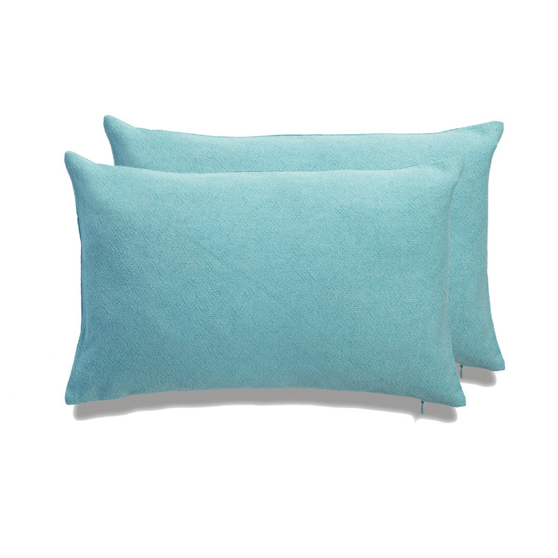 SEATTLE SOLID Linen Throw Pillow, Polyester/Polyfill, Turquoise