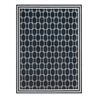 Jill Zarin Metropolitan Uptown Rug Navy Blue