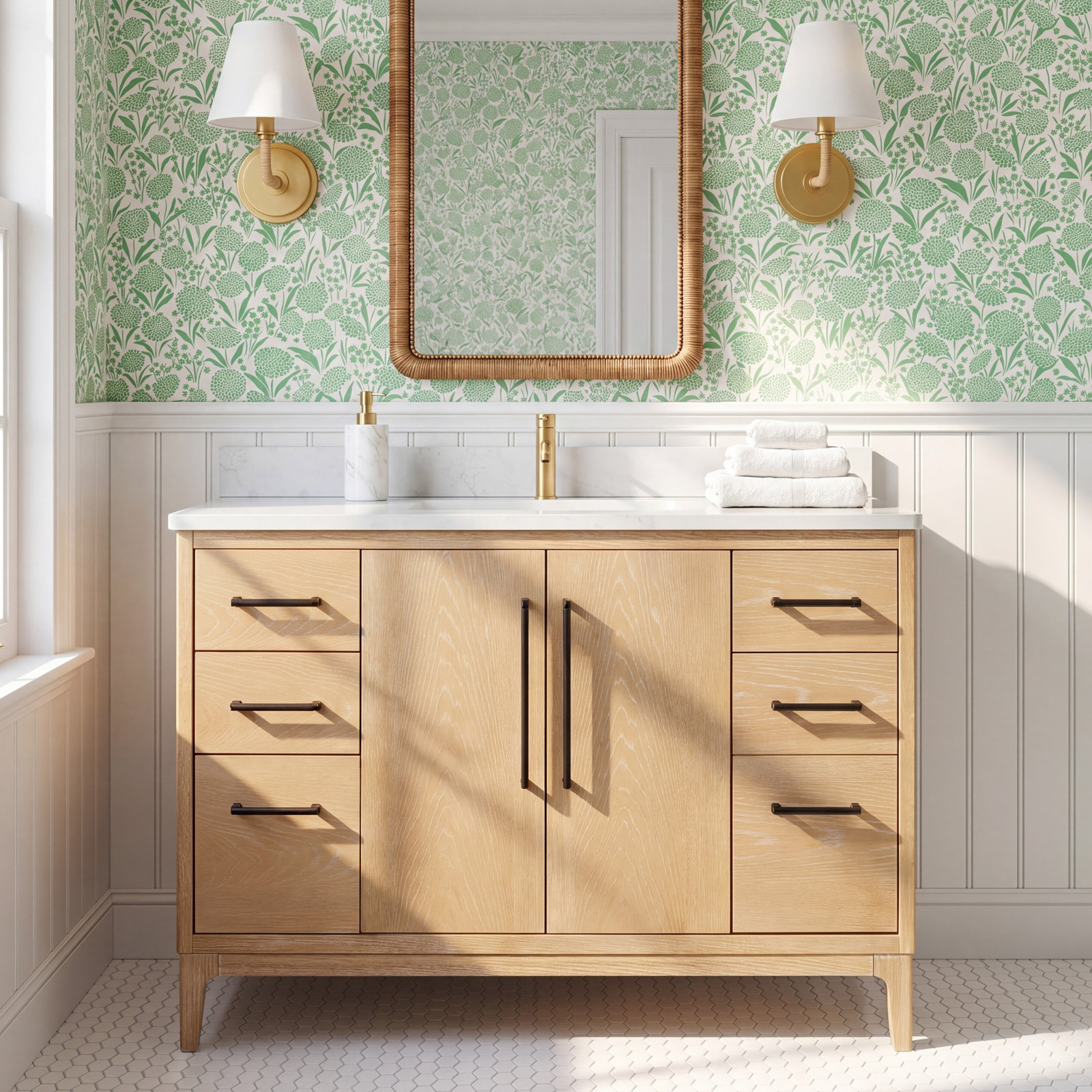 Langosta 48" Single Bathroom Vanity, Washed Ash Gray