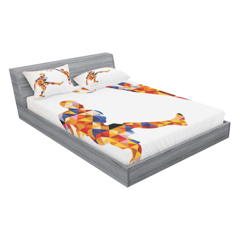 Ensemble de draps floraux Soccer Soccer, Double