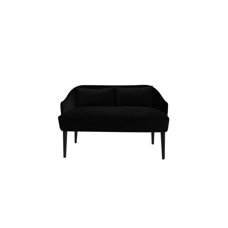 Emi 2 Seater Loveseat, Black